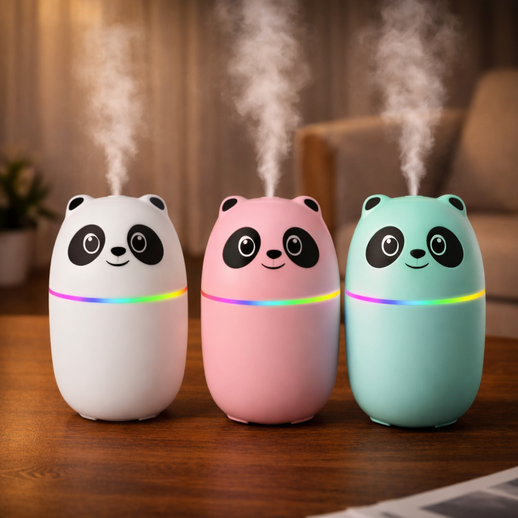 Cute Panda-Shaped Aroma Ultrasonic Diffuser