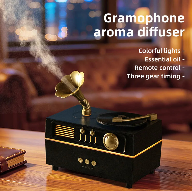 Ambient Phonograph Humidifier & Aroma Diffuser