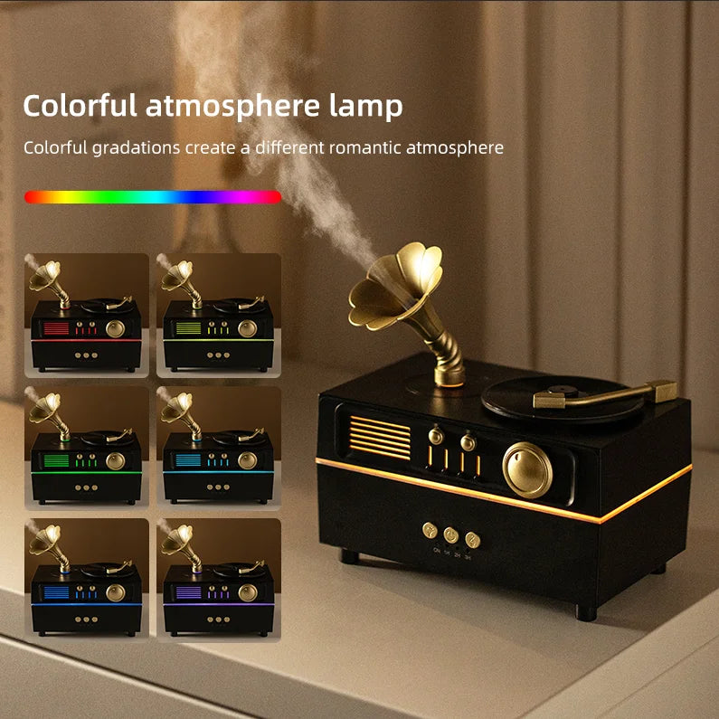 Ambient Phonograph Humidifier & Aroma Diffuser