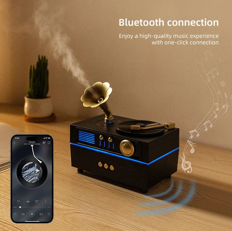 Ambient Phonograph Humidifier & Aroma Diffuser