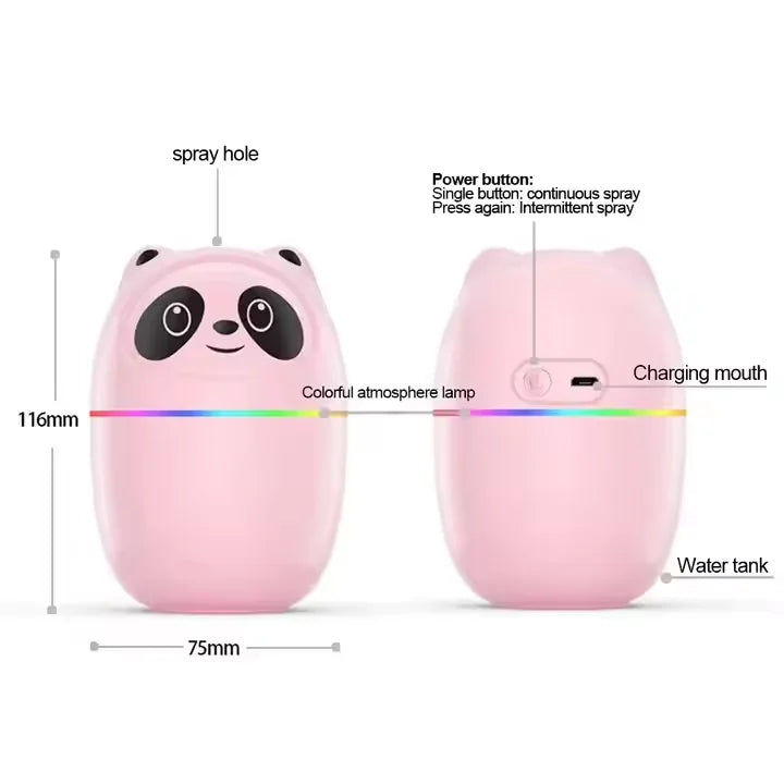 Cute Panda-Shaped Aroma Ultrasonic Diffuser